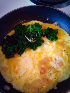 Tasty Lane Kale and Cheese Omelet Recipe